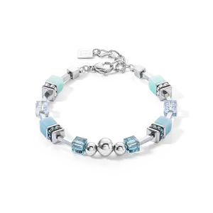 GeoCUBE® Fusion Spheres bracelet ice blue