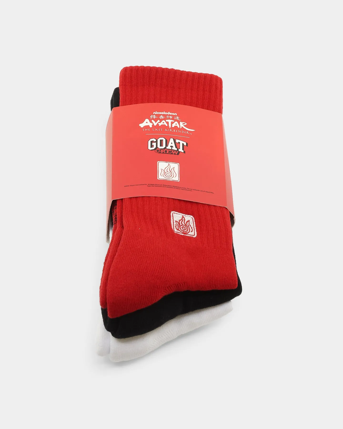 Goat Crew Goat Crew x Avatar: The Last Airbender Fire Element Socks 3 Pack Fire