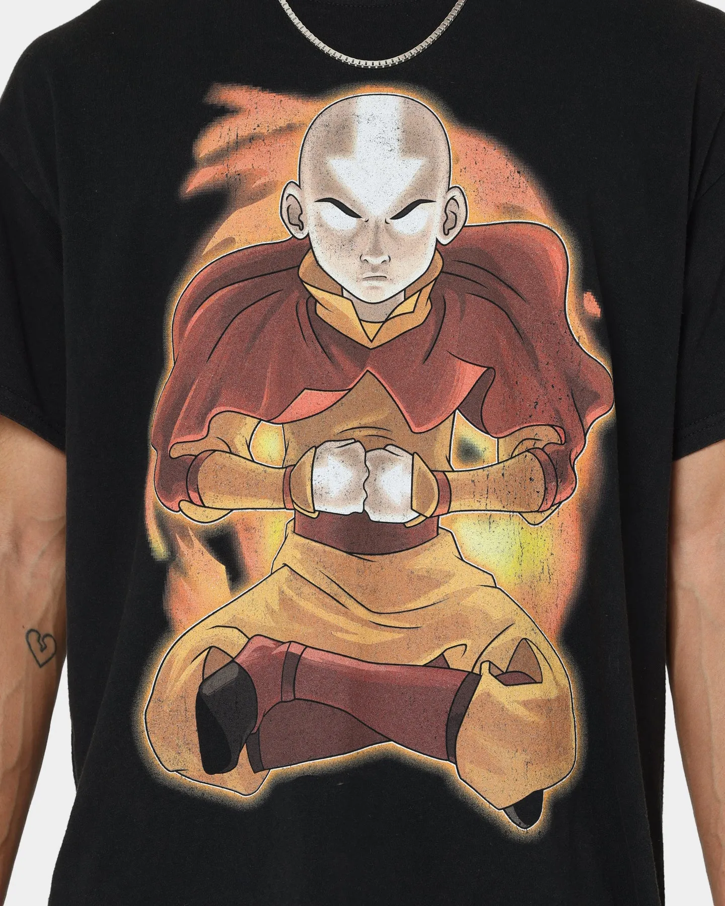 Goat Crew X Avatar: Aang Fire Vintage T-Shirt Washed Black