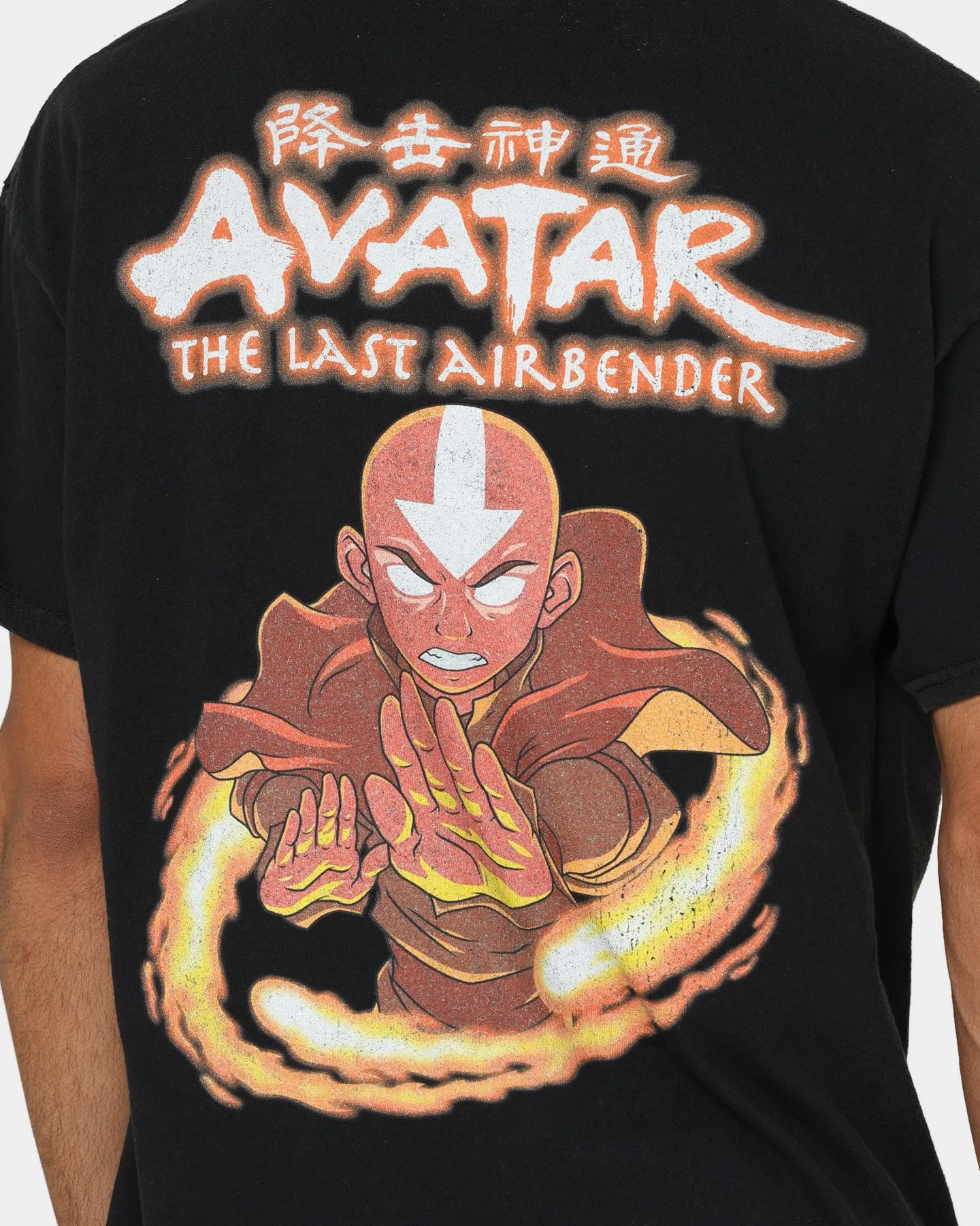 Goat Crew X Avatar: Aang Fire Vintage T-Shirt Washed Black