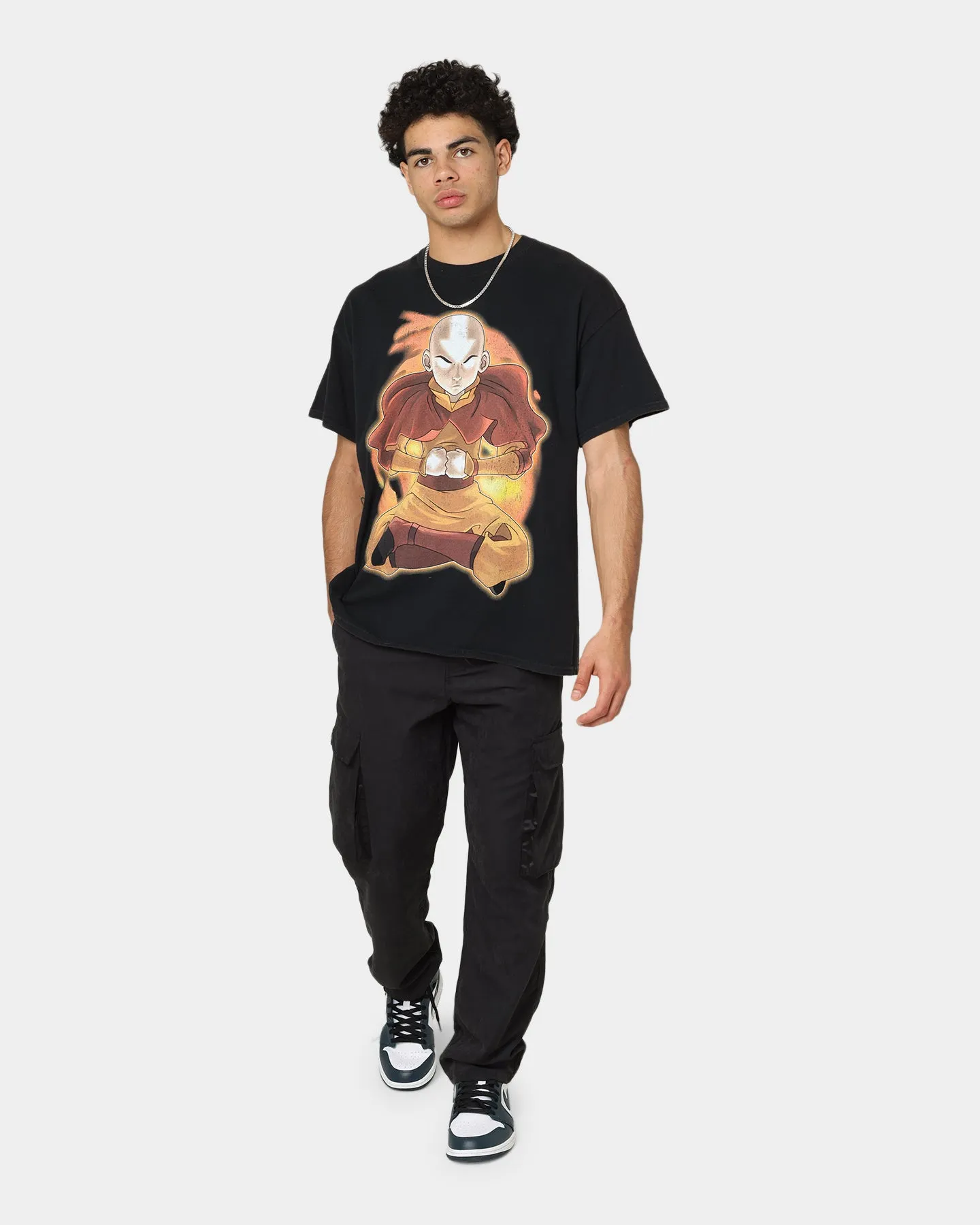 Goat Crew X Avatar: Aang Fire Vintage T-Shirt Washed Black