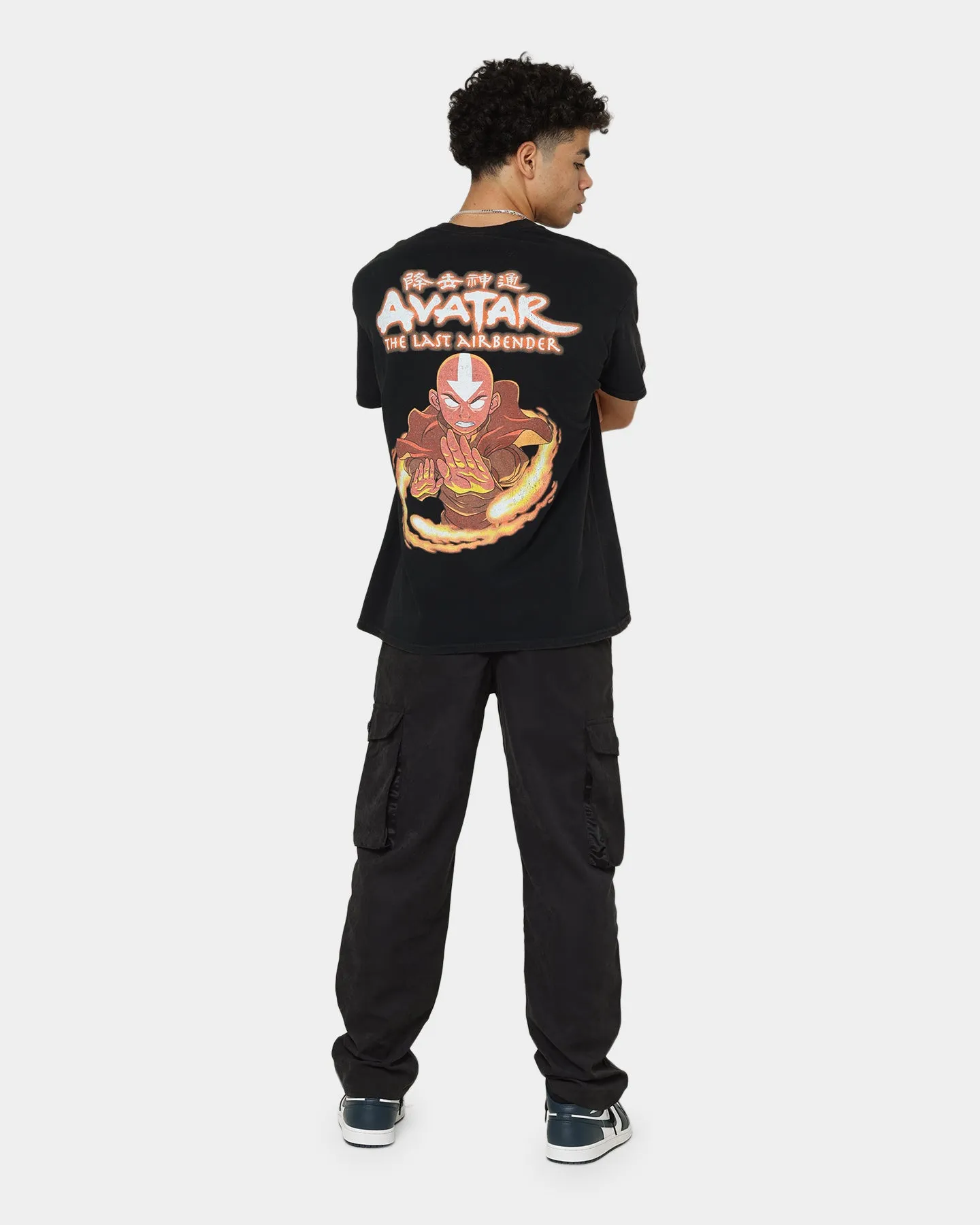 Goat Crew X Avatar: Aang Fire Vintage T-Shirt Washed Black