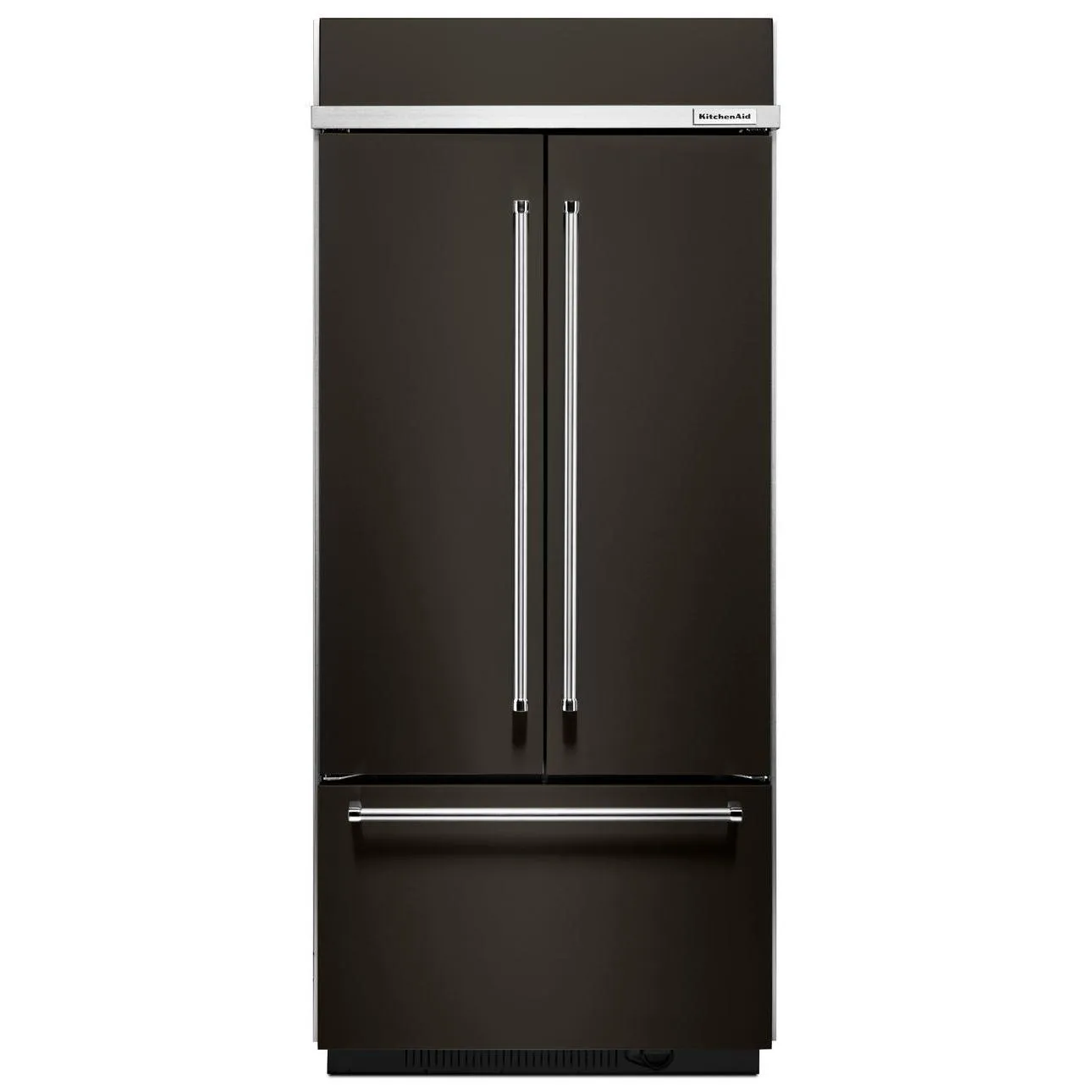 KitchenAid 36-inch, 20.8 cu.ft. Built-in French 3-Door Refrigerator with Internal Ice Maker KBFN506EBS