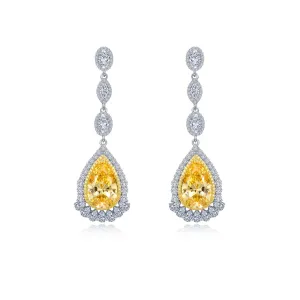 Lafonn Red Carpet Pear Canary Earring 8E025CAP00