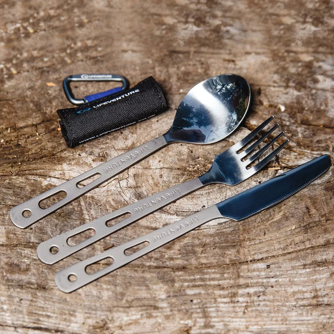 Lifeventure Titanium Cutlery Set