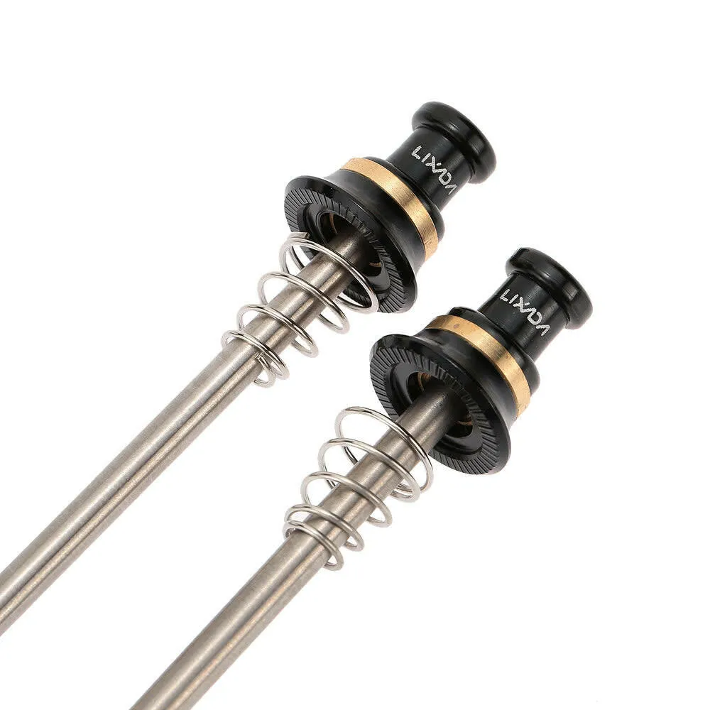 Lixada 2Pcs Ultralight Bicycle Skewers Quick Release Titanium Axle QR Skewer