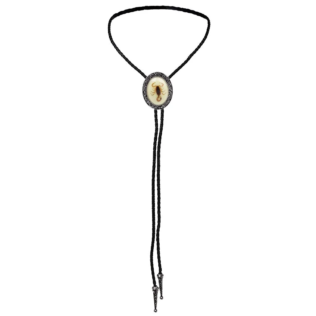 Luminous Scorpion Bolo Tie