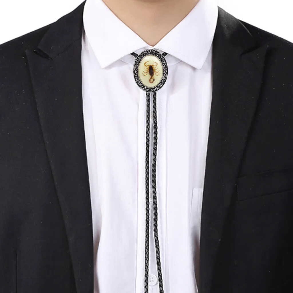 Luminous Scorpion Bolo Tie