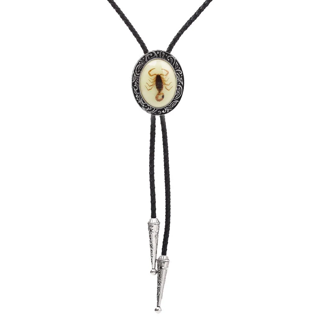 Luminous Scorpion Bolo Tie