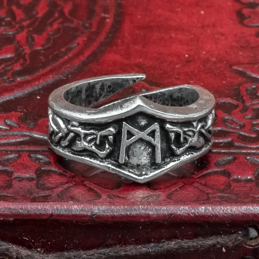 Mannaz Asgard Rune Ring