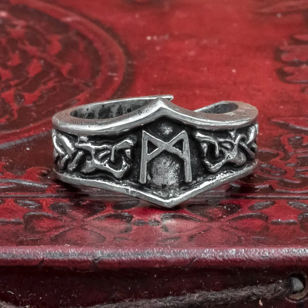 Mannaz Asgard Rune Ring