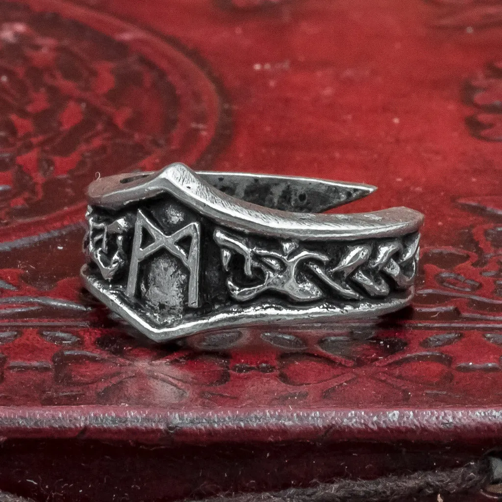 Mannaz Asgard Rune Ring