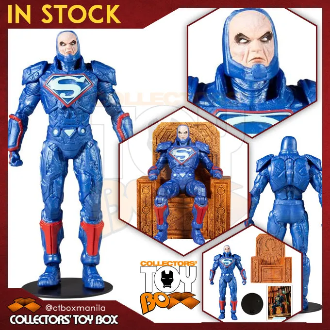 McFarlane Toys DC Lex Luthor in Blue Power Suit and Throne