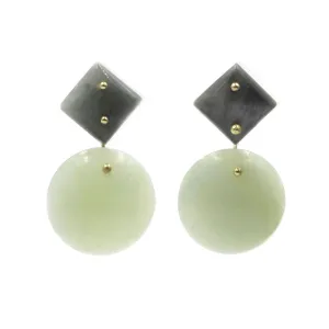 Mobile Earrings Chrysoberyl Jade