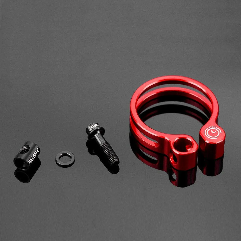 MTB Mountain Road Bicycle Seatpost Seat Tube Clamp Clip with Titanium Bolt