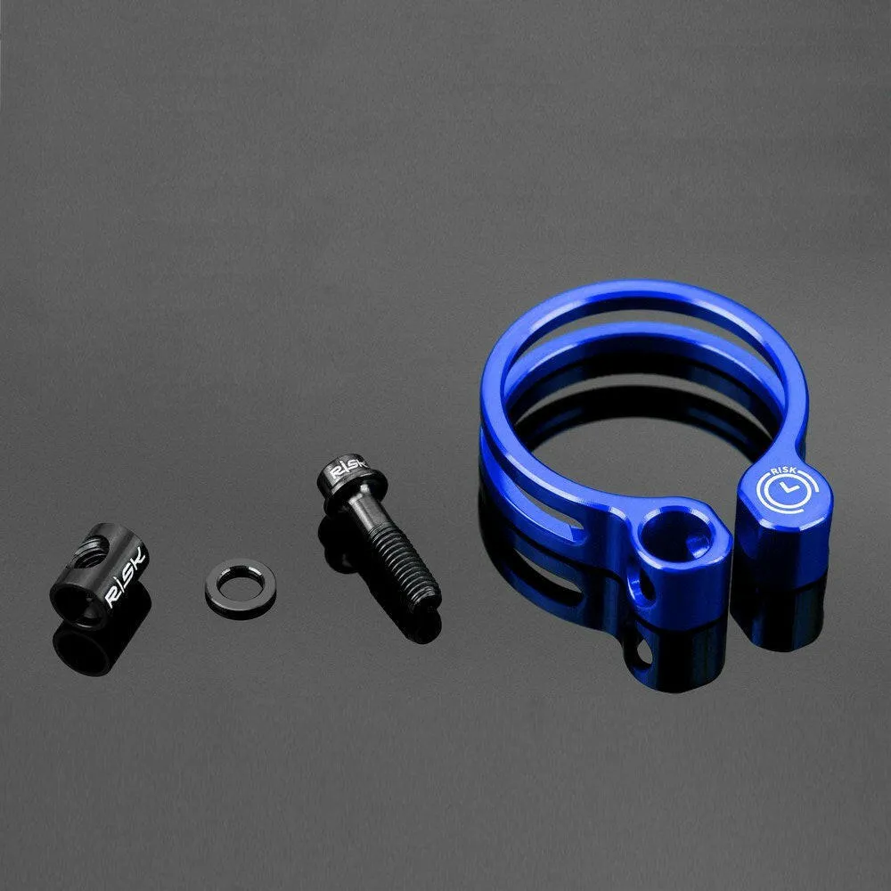 MTB Mountain Road Bicycle Seatpost Seat Tube Clamp Clip with Titanium Bolt