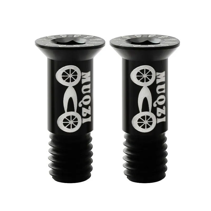 MUQZI 2PCS Bike M5 Titanium Screws Rear Derailleur Jockey Wheel Screws Pulley Guide Wheel Fixed Bolts MTB Road Accessories Parts