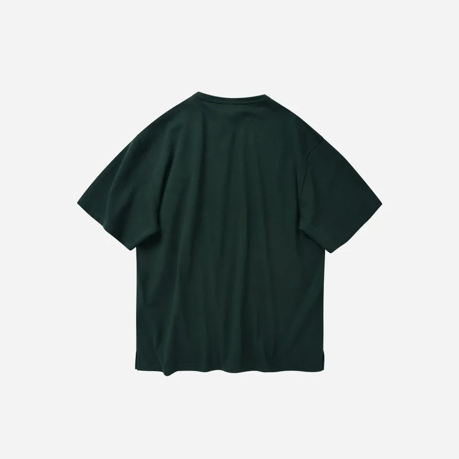 OG DOUBLE RIB OVERSIZED TEE - DARK GREEN