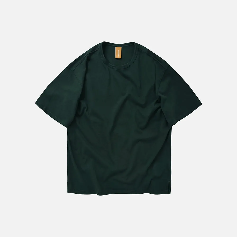 OG DOUBLE RIB OVERSIZED TEE - DARK GREEN