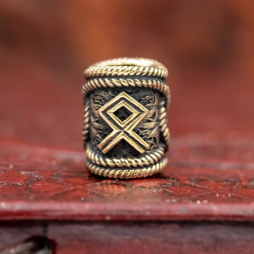 Othala Rune Hair / Beard Bead