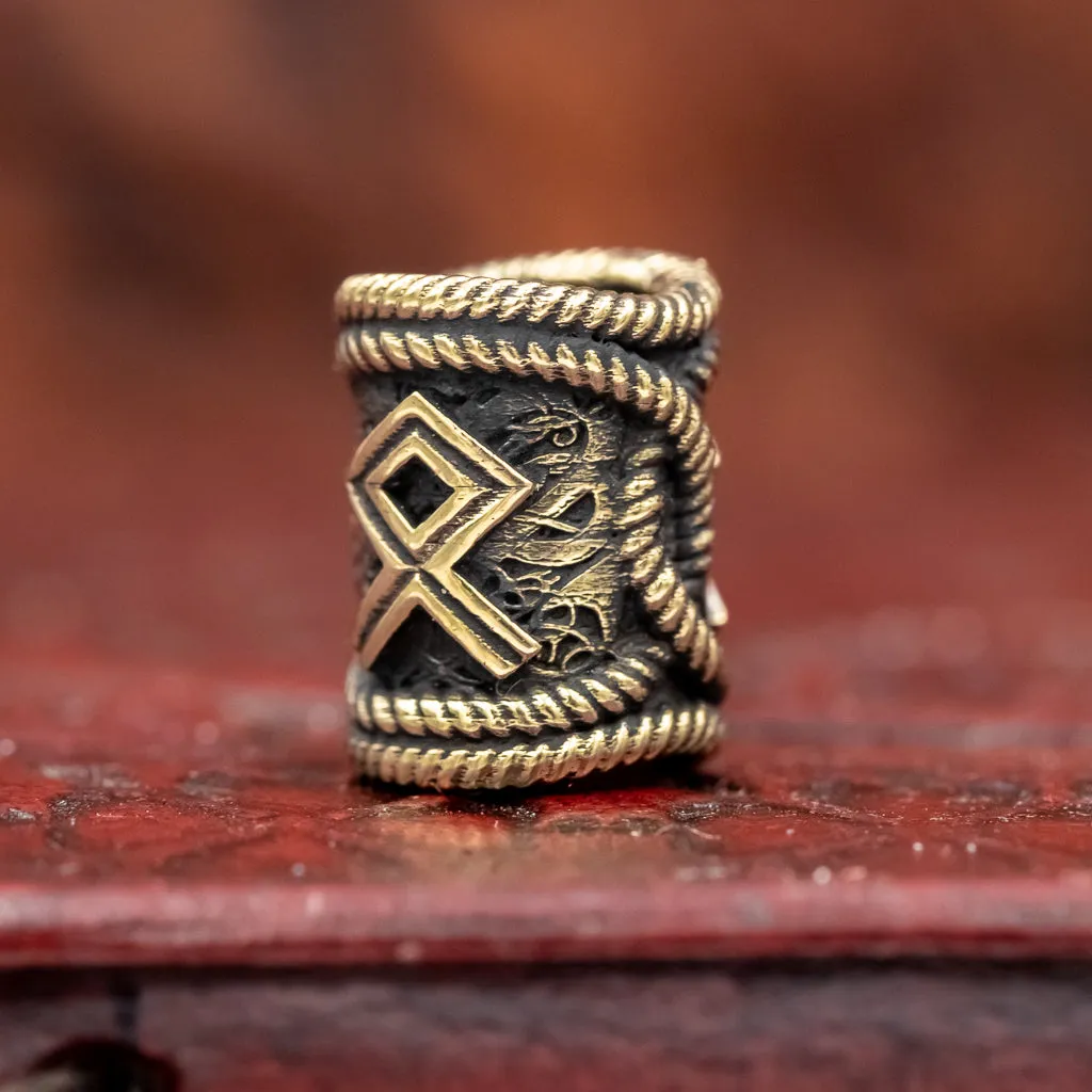 Othala Rune Hair / Beard Bead