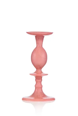 Resin Candlestick in Pink, Medium 30cm