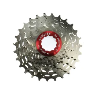 SeqLite Ti-AL Road Cassette 12-27 compatible with Shimano Ultegra Dura Ace 10 Speed Chain