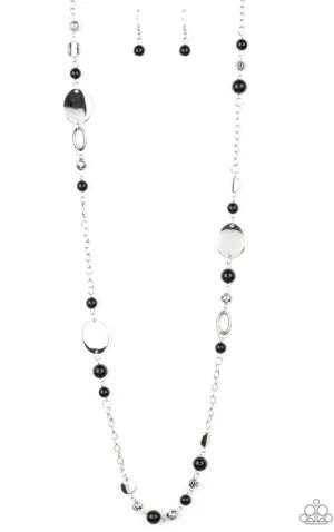 Serenely Springtime Black Necklace - Paparazzi Accessories