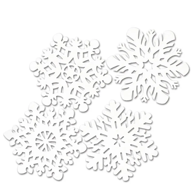 Snowflake Cutouts Packaged 14in-14.5in 4pk