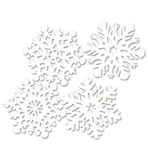 Snowflake Cutouts Packaged 14in-14.5in 4pk