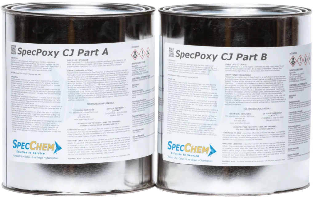 SpecPoxy CJ 100% Solids, Semi-Rigid Epoxy Control Joint Filler