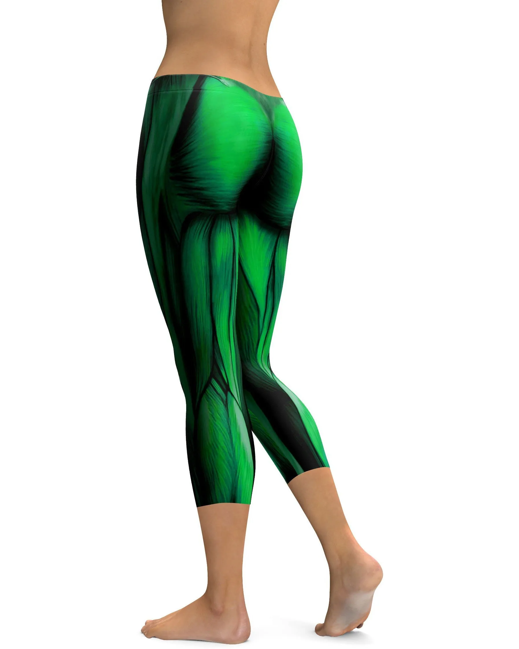 Superhero Green Muscles Capris