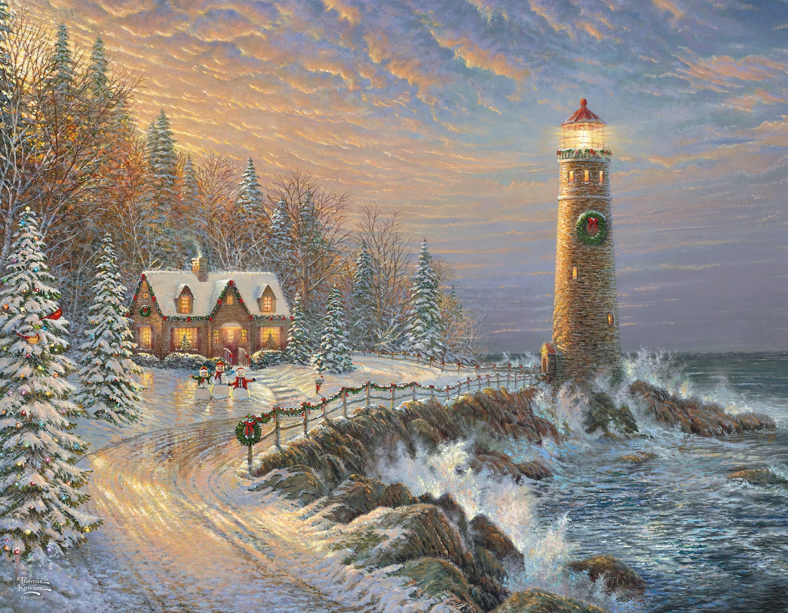 Thomas Kinkade Holiday - Multipack - 4 in 1 Puzzles