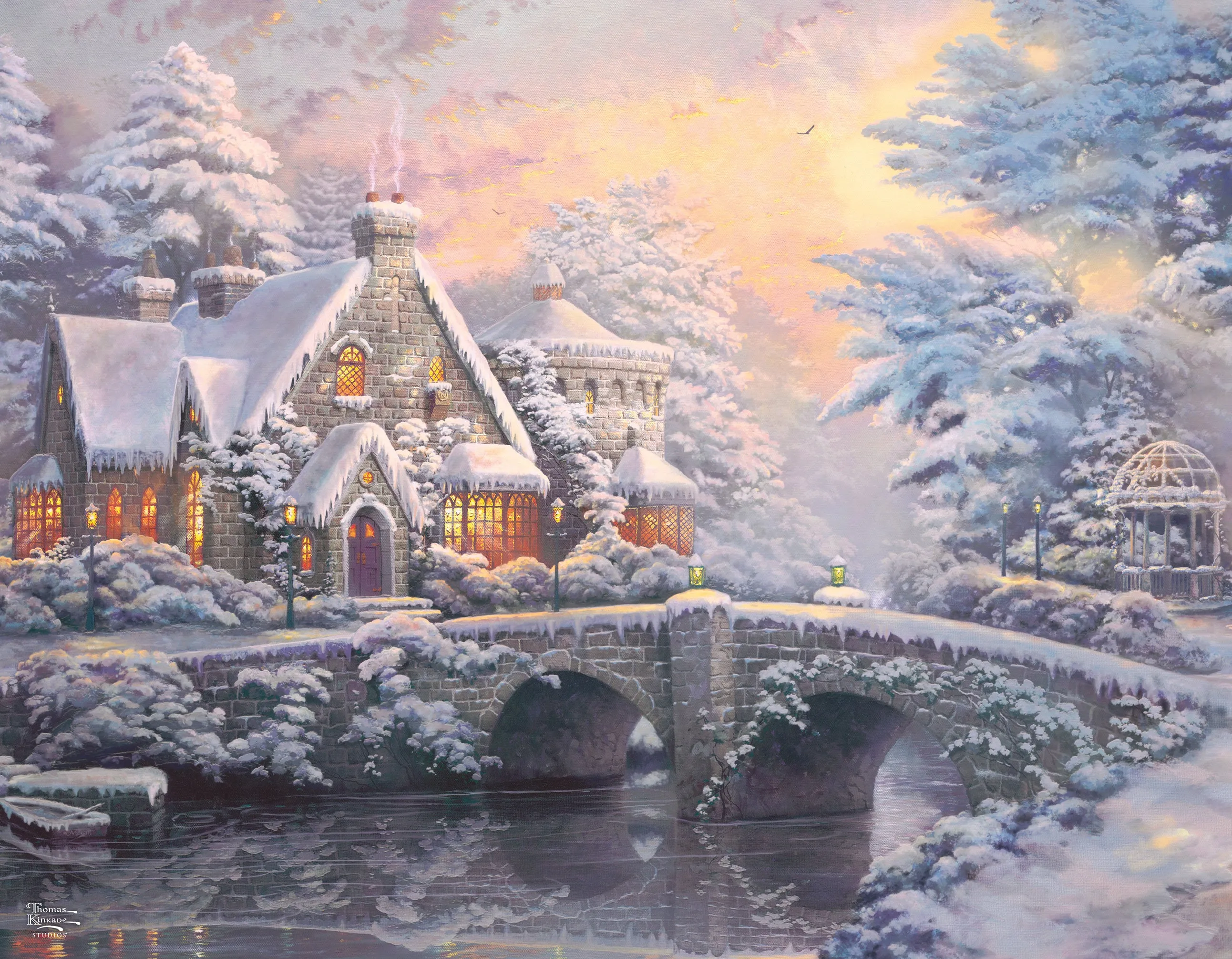 Thomas Kinkade Holiday - Multipack - 4 in 1 Puzzles