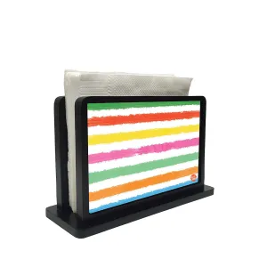 Tissue Holder Paper Napkin Stand - Watercolor Lines