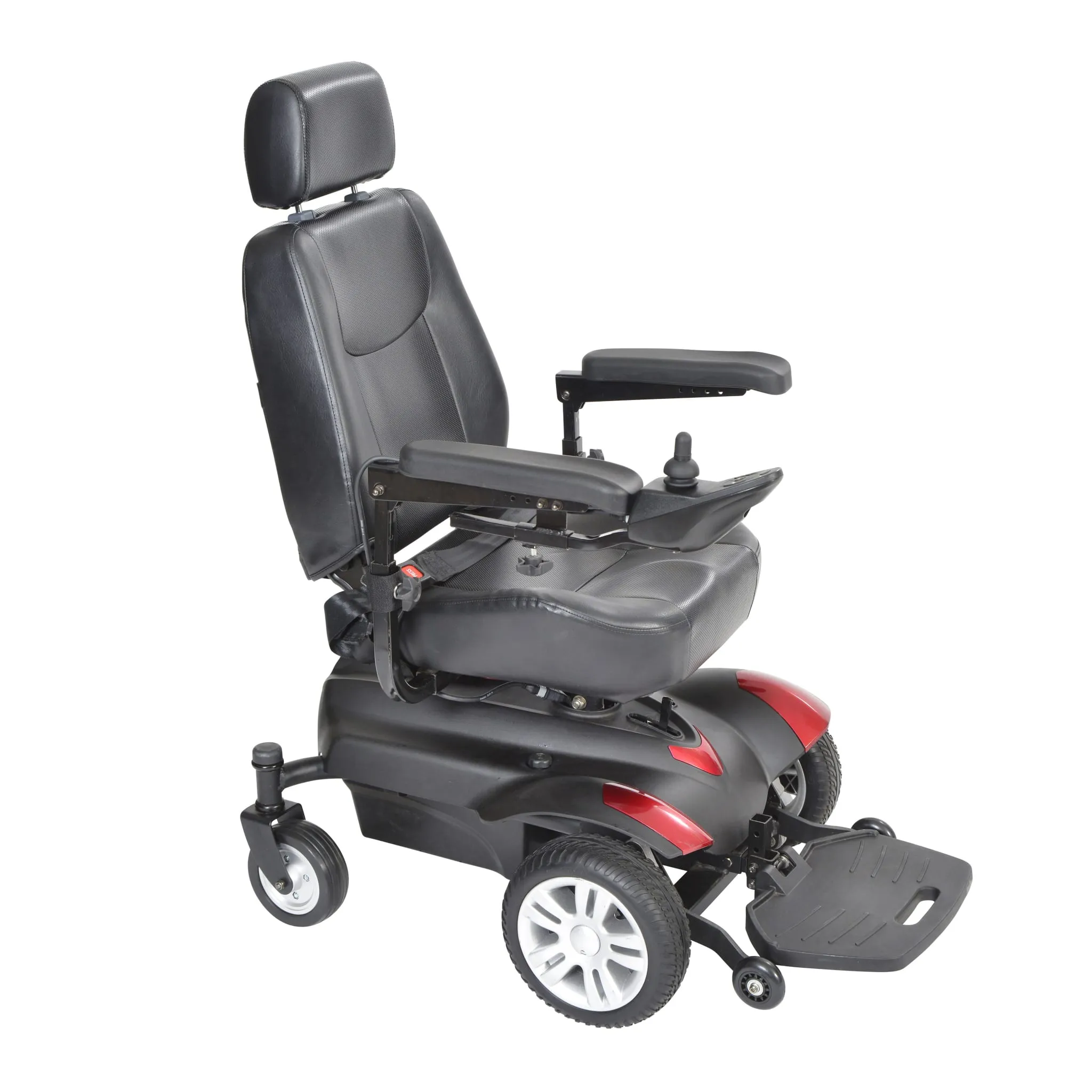 Titan Transportable Front Wheel Power Wheelchair, Vented Captain&apos;s Seat, 18" x 18"