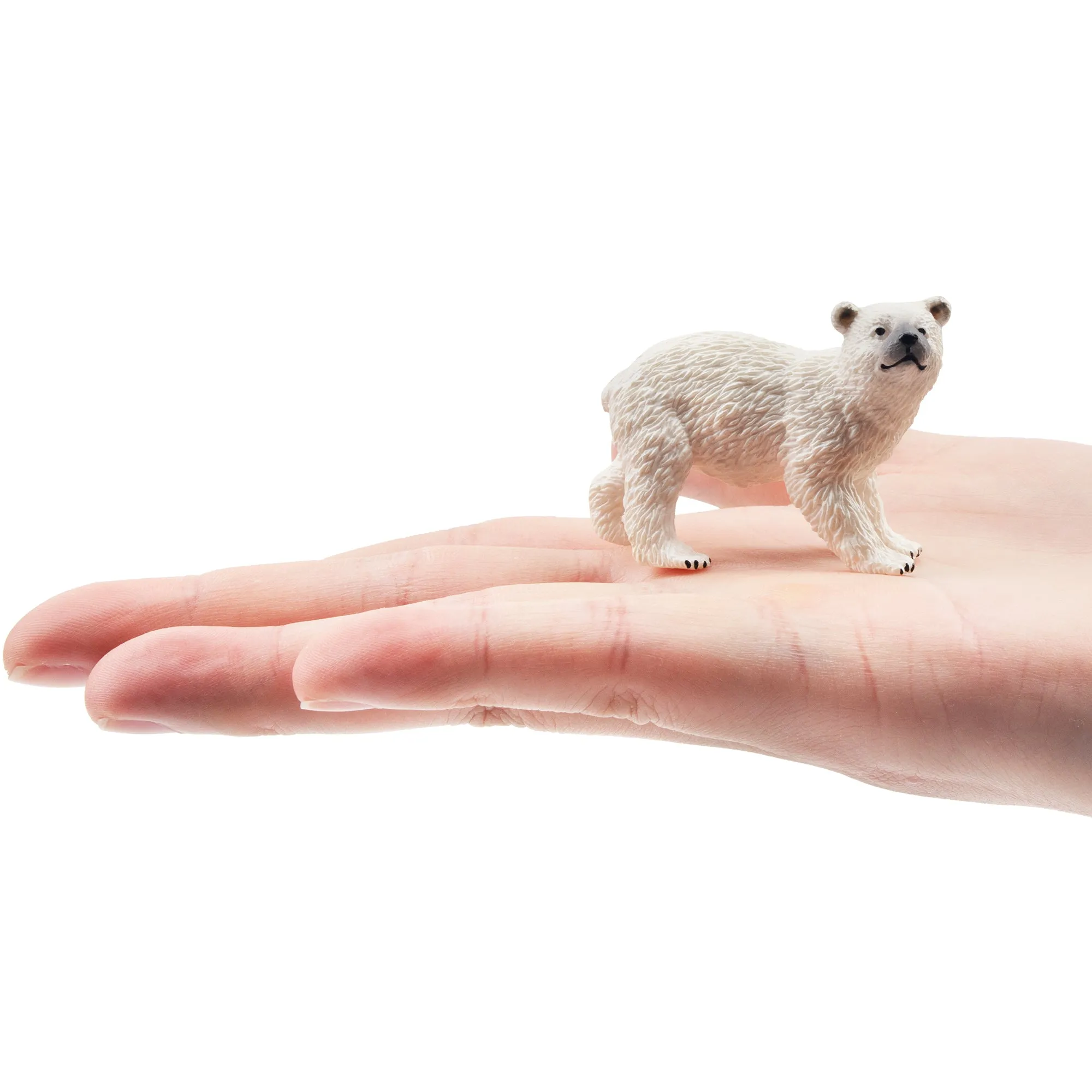 Toymany Head-Turned Polar Bear Cub Figurine