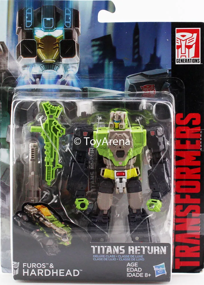 Transformers Generations Titans Return Deluxe Class Furos and Hardhead Figure