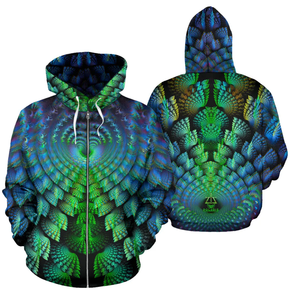 Tropical Wave | Zip-Up Hoodie | POLARIS