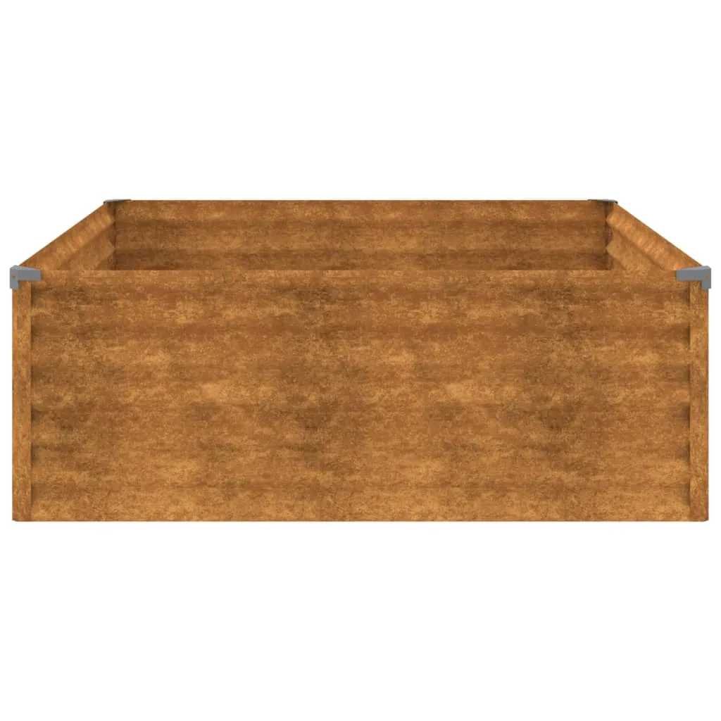 vidaXL Garden Raised Bed 100x100x36 cm Corten Steel