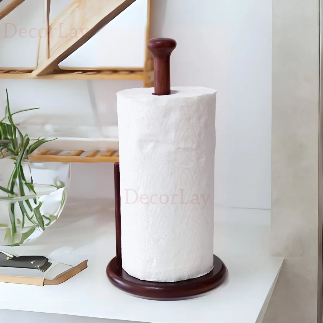 Wooden Tissue Paper Roll Holder